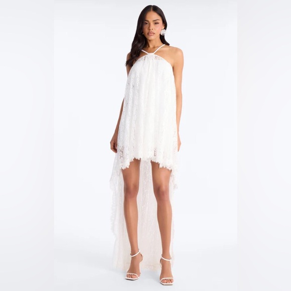 Fashion Nova Dresses & Skirts - Fashion Nova Garden Fairy Maxi Lace High-Low Dress XS